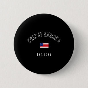 Bóton Redondo 5.08cm Golfo Retro Da América Est 2025 U.A. Flag M