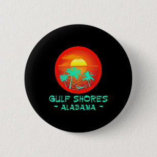 Bóton Redondo 5.08cm Golfo Shores Albanyma Destino Tropical Praia Gif