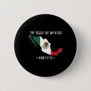 Bóton Redondo 5.08cm Golfo Trump Do México Para Sempre Presidente Trump