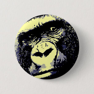 Bóton Redondo 5.08cm Gorilla Portrait