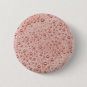 Bóton Redondo 5.08cm Gotas de água de pessegueira laranja