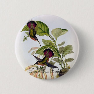 Bóton Redondo 5.08cm Gould - colibri Lanceolate do eremita