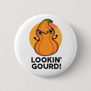 Bóton Redondo 5.08cm Gourd Cute Veggie Pun