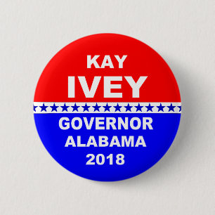 Bóton Redondo 5.08cm Governador Alabama 2018 de Kay Ivey