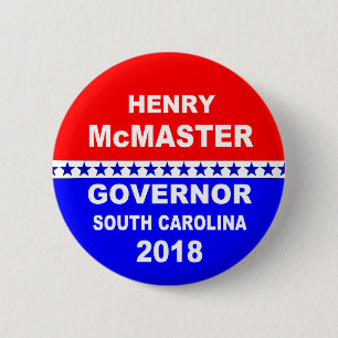 Bóton Redondo 5.08cm Governador South Carolina 2018 de Henry McMaster
