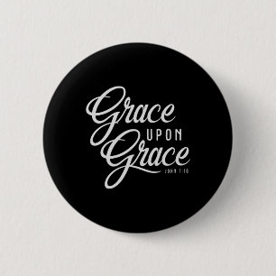 Bóton Redondo 5.08cm Grace Sobre Grace Christian Faith Bíblia Verse Cot
