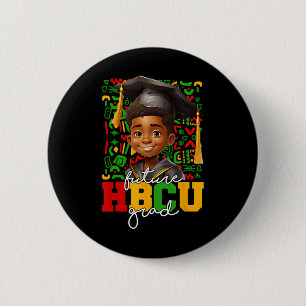 Bóton Redondo 5.08cm Graduação Afro Negro Faculdade Futuro Graduado Hbc