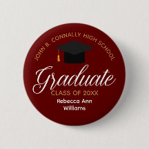 Graduação Vermelha Personalizada 2026 Graduado