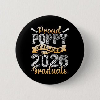 Bóton Redondo 5.08cm Graduada Orgulhosa Papoula De Uma Cl 2026 Graduaçã