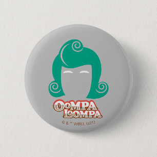 Bóton Redondo 5.08cm Gráfico do Cabelo Oompa Loompa