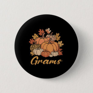 Bóton Redondo 5.08cm Gramas Leopard Pumpkin Grams Mulheres