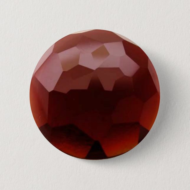 Bóton Redondo 5.08cm Grandada 01, janeiro, Birthstone (Frente)