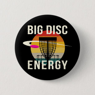 Bóton Redondo 5.08cm Grande Energia de Disco Golfe Esportivo Disco Golf
