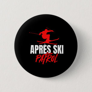 Bóton Redondo 5.08cm Grande Esquiador Roupas de Patrulha Apres-ski Retr