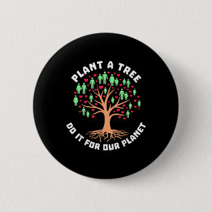 Bóton Redondo 5.08cm Grande Proteção Ambiental Planetária Natureza
