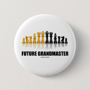 Bóton Redondo 5.08cm Grandmaster futuro (grupo de xadrez)