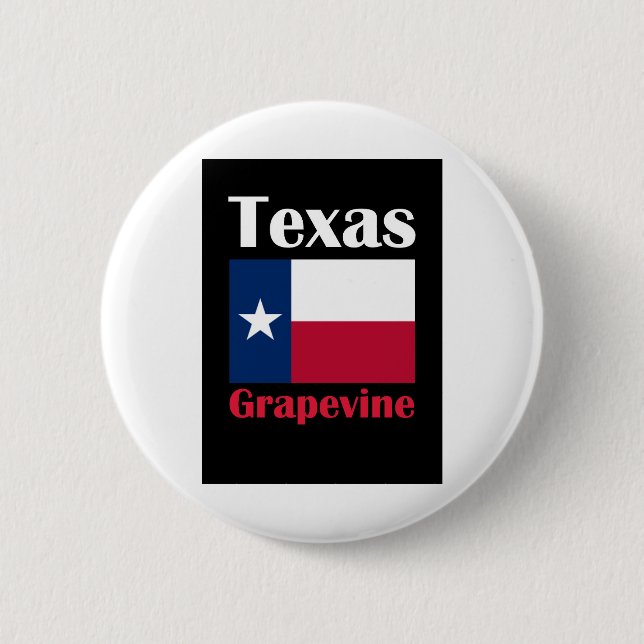 Bóton Redondo 5.08cm Grapevine TX (Frente)