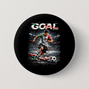Bóton Redondo 5.08cm Grático de Jogador de Futebol Meninos Crianças Hom