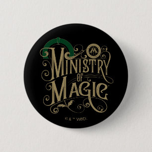 Bóton Redondo 5.08cm Grático VINTAGE MINISTÉRIO DA MAGIA™