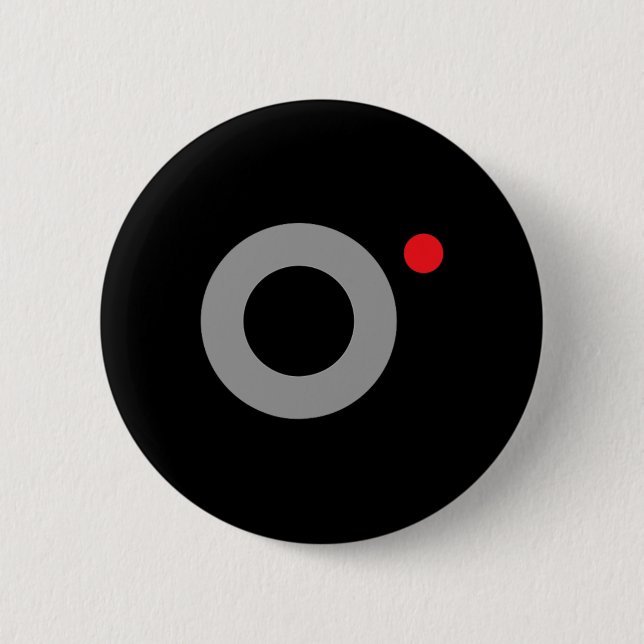 Bóton Redondo 5.08cm Gravação de vídeo secreto Engraçado Agente secreto (Frente)