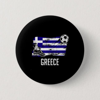Bóton Redondo 5.08cm Greece Flag Jersey Greek Soccer Team Greek