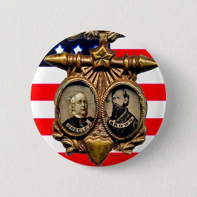 Bóton Redondo 5.08cm Greeley-Brown - botão (Frente)