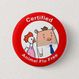 Bóton Redondo 5.08cm Gripe animal certificada livre