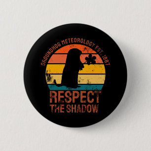 Bóton Redondo 5.08cm Groundhog Meteorology Est. 1887