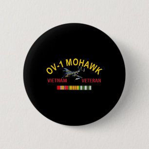 Bóton Redondo 5.08cm Grumman Ov-1 Mohawk Vietnam Veteran Ov-1
