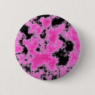 Bóton Redondo 5.08cm Grunge Rosa
