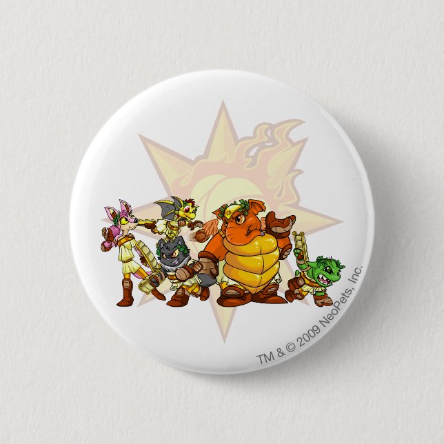 Bóton Redondo 5.08cm Grupo de Altador da equipe (Frente)