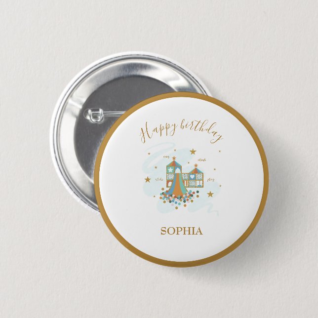 Bóton Redondo 5.08cm Grupo de Aventura de Campanha (Frente & Verso)