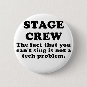 Bóton Redondo 5.08cm Grupo de palco o fato que você chanfrado canta