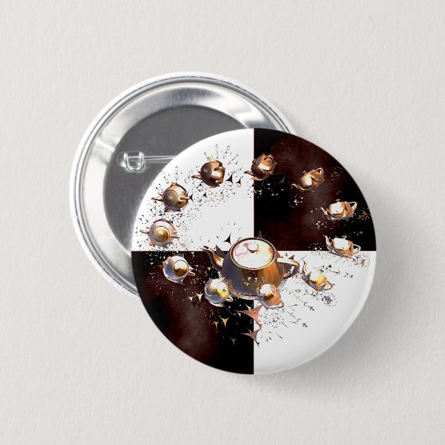 Bóton Redondo 5.08cm Grupo Teapot (Frente & Verso)