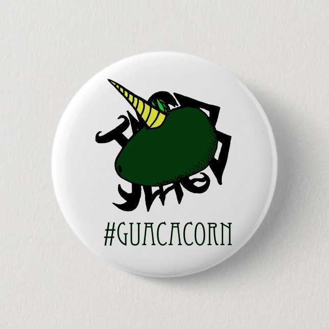 Bóton Redondo 5.08cm #Guacacorn (Frente)
