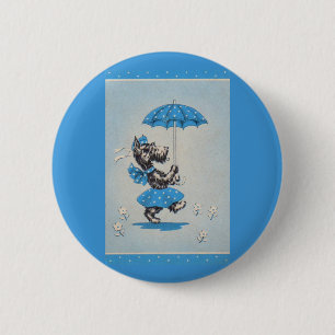 Bóton Redondo 5.08cm Guarda-chuva de carregando da senhora escocesa