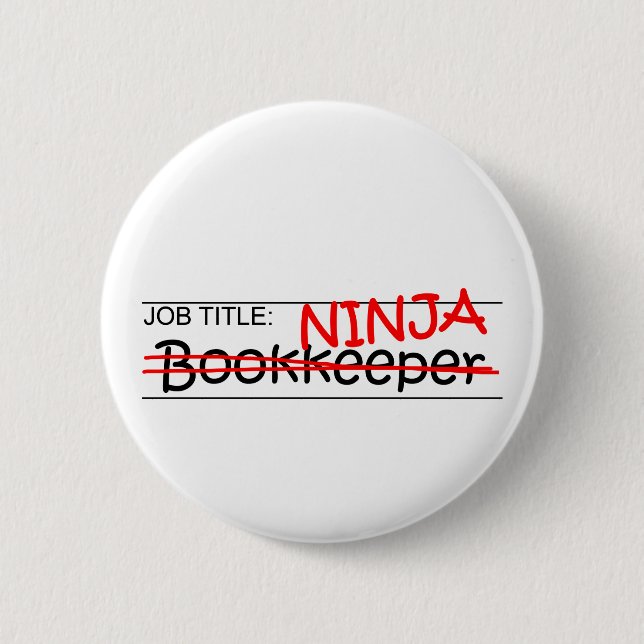 Bóton Redondo 5.08cm Guarda-livros de Ninja da posição (Frente)