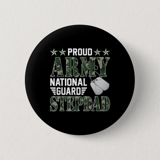 Bóton Redondo 5.08cm Guarda Nacional de Stepdad do Exército Ordenado (Frente)