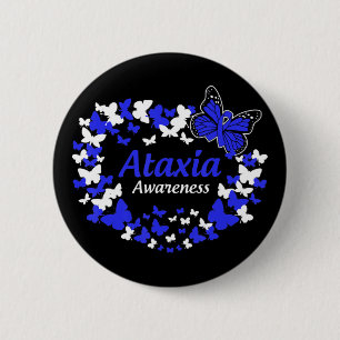 Bóton Redondo 5.08cm guerreiro da borboleta ataxia com T-Shirt com fita
