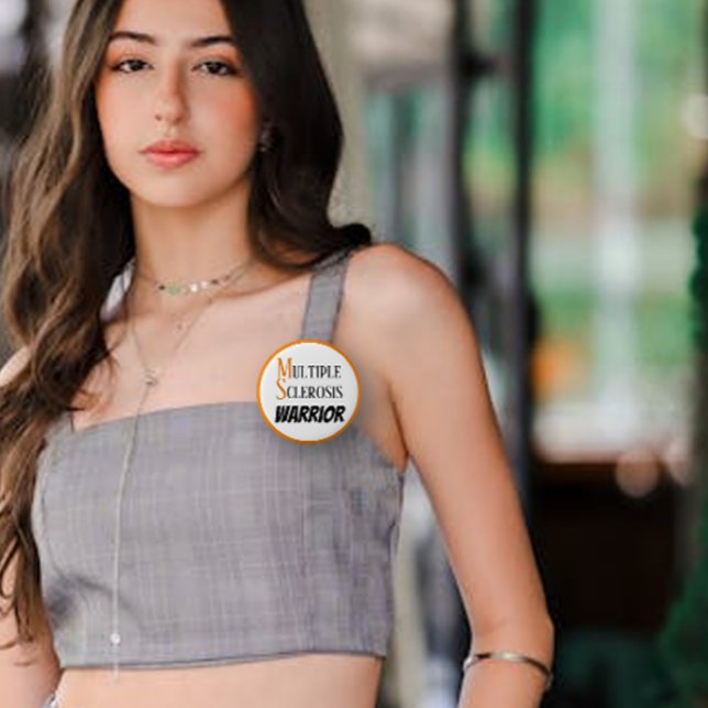 Bóton Redondo 5.08cm Guerreiro de Esclerose Múltipla (Criador carregado)