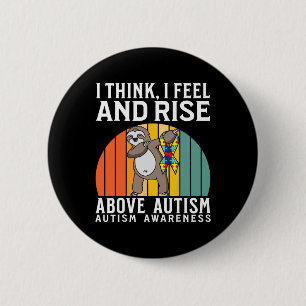 Bóton Redondo 5.08cm Guerreiro do Autismo Crianças Puzzle Apoio à Consc