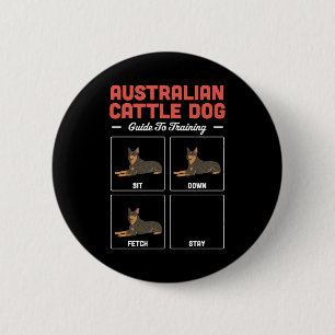 Bóton Redondo 5.08cm Guia Australiano De Cães De Bovinos Para Treinamen