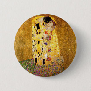 Bóton Redondo 5.08cm Gustav Klimt A Pintura Clássica Beija