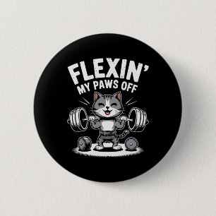 Bóton Redondo 5.08cm Gym Instruc de Malhação de Proprietário de Gato de