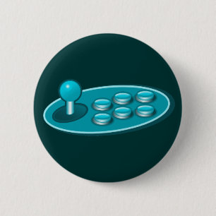 Bóton Redondo 5.08cm Hadouken Gamer Fightstick