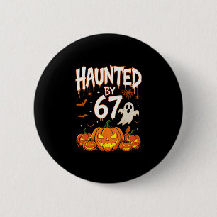 Bóton Redondo 5.08cm Halloween Assombrado 67 Seis Sete Meme 1 (7) 