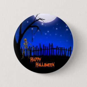 Bóton Redondo 5.08cm Halloween assustador e assustador