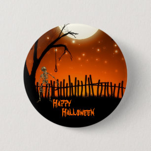 Bóton Redondo 5.08cm Halloween assustador e assustador