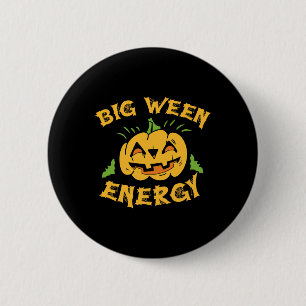 Bóton Redondo 5.08cm Halloween Big Ween Costume Pumpkin Em Outubro T
