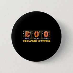 Bóton Redondo 5.08cm Halloween Boo School Chemistry Nerd Physics Pumpki